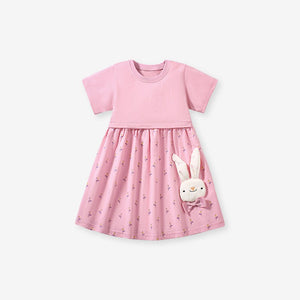 Toddler & Kids Cartoon Bunny Girl's Dress