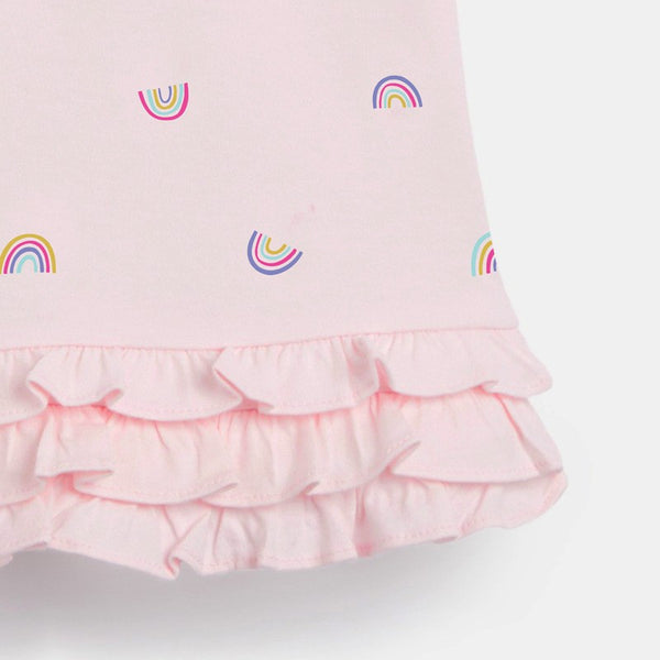 Toddler & Kids Rainbow Ruffle Polo Dress