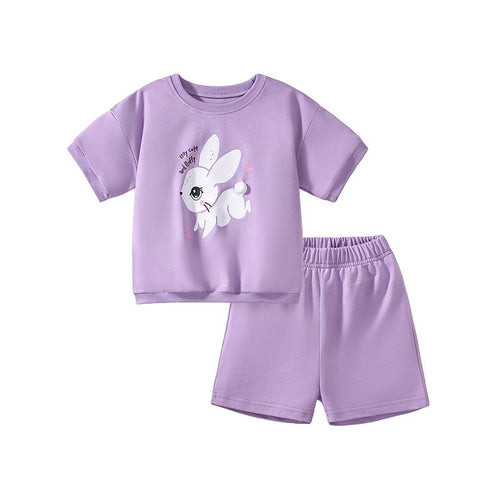 Toddler & Kids Lavender Bunny Summer Set