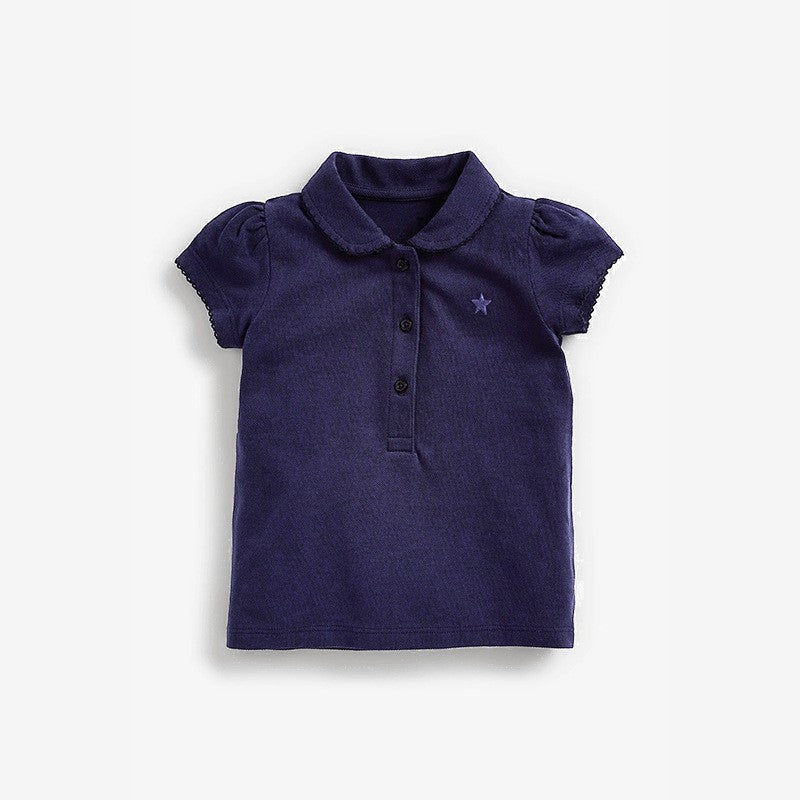Toddler & Kids Girls Classic Cotton Polo Tops