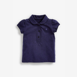 Toddler & Kids Girls Classic Cotton Polo Tops