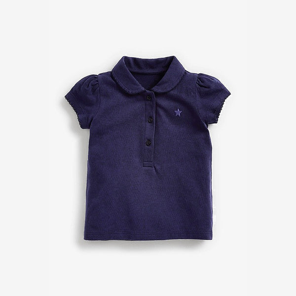 Toddler & Kids Girls Classic Cotton Polo Tops