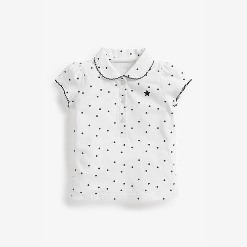 Toddler & Kids Girls Classic Cotton Polo Tops