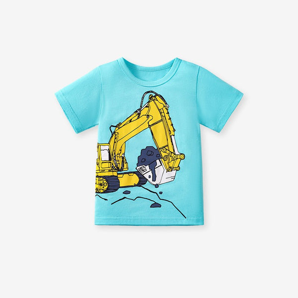 Construction Truck T-Shirts for Toddlers & Kids – Individual or 3-Pack (2T–7T)