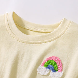 Toddler & Kids Yellow Ruffle Sleeve Dress for Girls