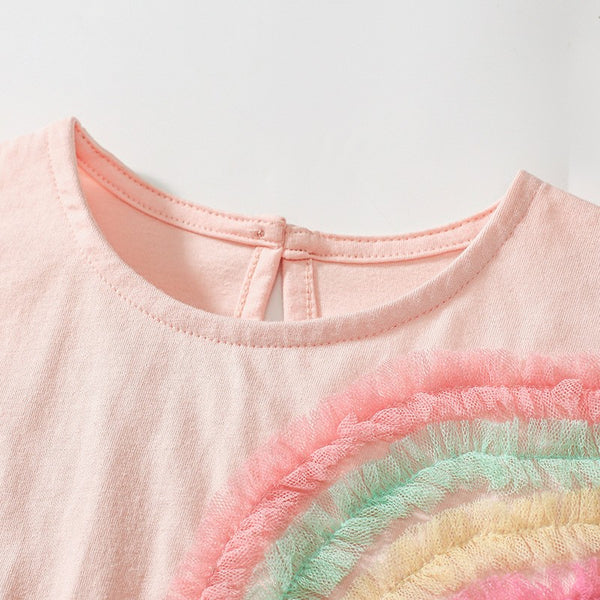 Toddler & Kids Rainbow Tulle Dress for Girls