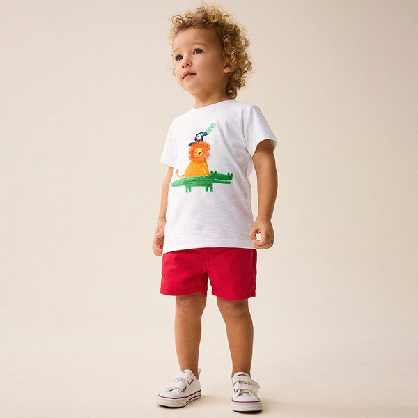 2-Piece Lion & Alligator Summer Outfit for Toddler & Kids (2T–7T)