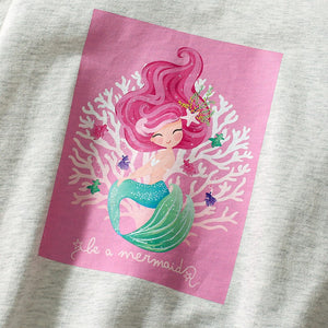 Toddler & Kids Mermaid Sweatshirt & Leggings Outfit Set