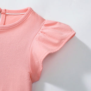 Toddler & Kids Goose Embroidered Ruffle Dress
