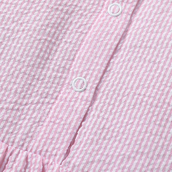 Toddler & Kids Pink Bunny Embroidered Dress