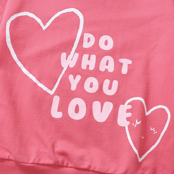 "Do What You Love" Toddler & Kids Heart 2-Piece Outfit