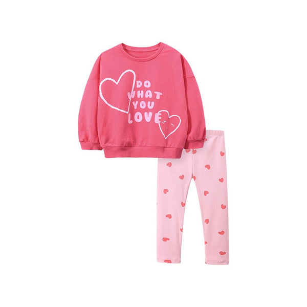 "Do What You Love" Toddler & Kids Heart 2-Piece Outfit