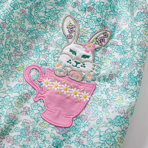 Toddler and Kids Summer Whimsical Bunny Garden Dress