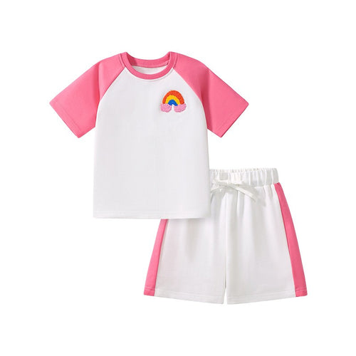 Toddler & Kids Rainbow Tee & Shorts Set