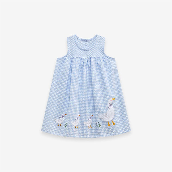 Toddler & Kids Ducky Parade Gingham Dress