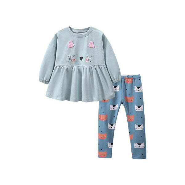 Toddler & Kids Sweet Kitty Two-Piece Set