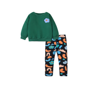 Toddlers & Kids Blooming Garden Two-Piece Outfit