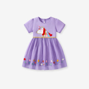 Kids & Toddlers Purple Unicorn Dress