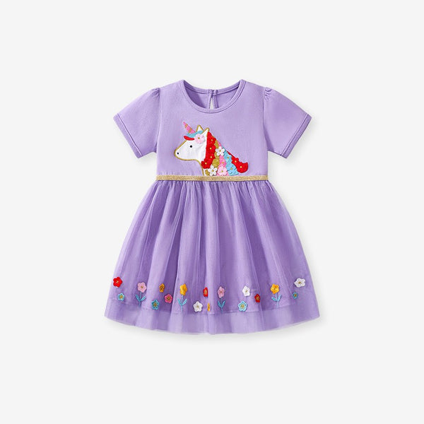 Kids & Toddlers Purple Unicorn Dress