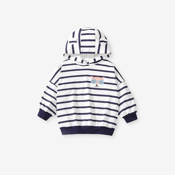 Kids & Toddlers Unisex Striped Hoodie Outfit