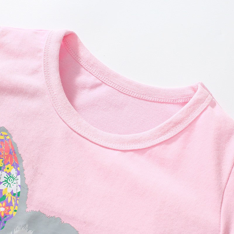 Toddlers & Kids Pink Bunny Graphic T-Shirt