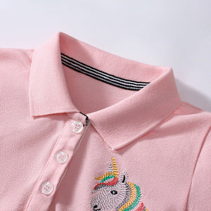 Toddlers & Kids Sweet Unicorn Polo Dress