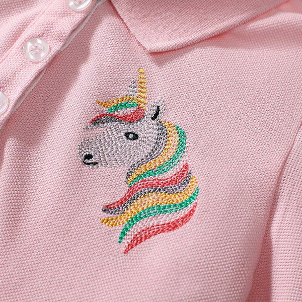 Toddlers & Kids Sweet Unicorn Polo Dress