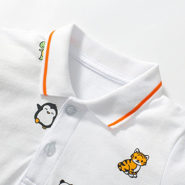Toddlers & Kids Safari Animals Polo Shirt