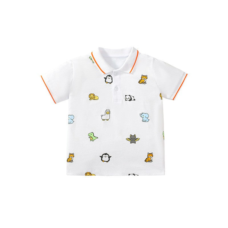 Toddlers & Kids Safari Animals Polo Shirt