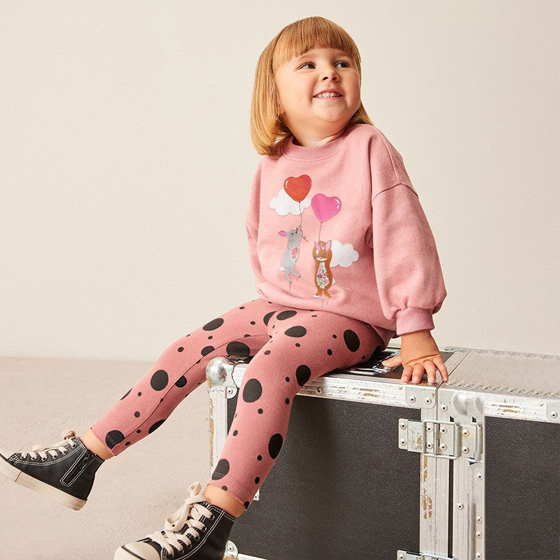 Toddlers & Kids Balloon Sweatshirt Outfit