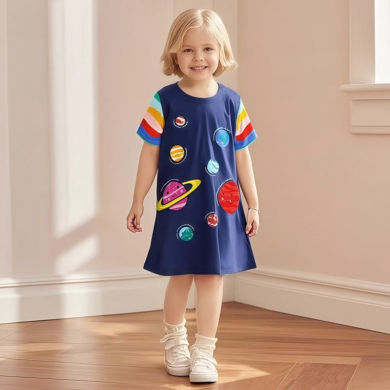 Toddlers & Kids Space Adventure Dress