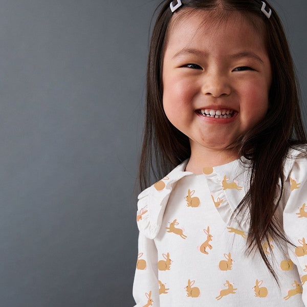Toddlers & Kids Bunny Print Outfit