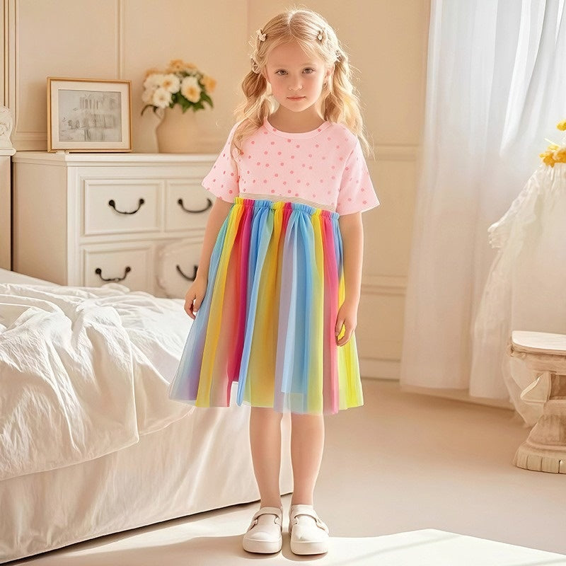 Toddler Rainbow Tulle Dress