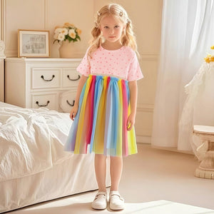 Toddler Rainbow Tulle Dress