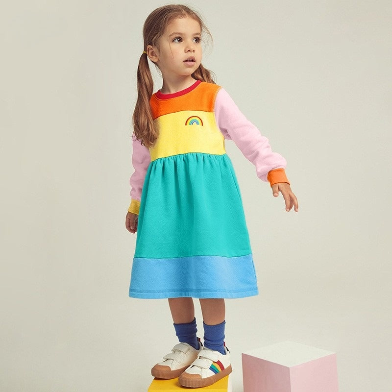 Little Girl Colorful Dress