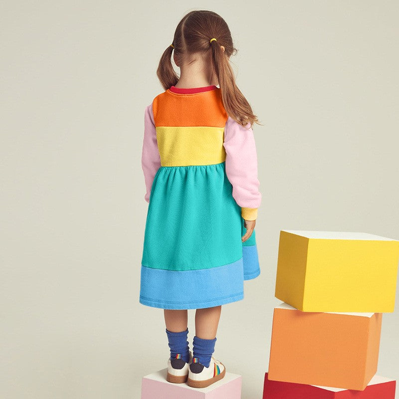 Little Girl Colorful Dress