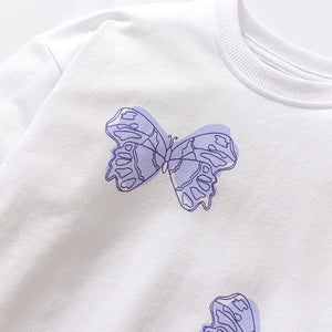 Toddlers & Kids Butterfly Print Sweatshirt