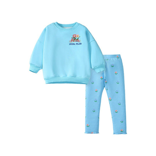 Toddlers & Kids "Pedal Power" Sweatshirt Outfit