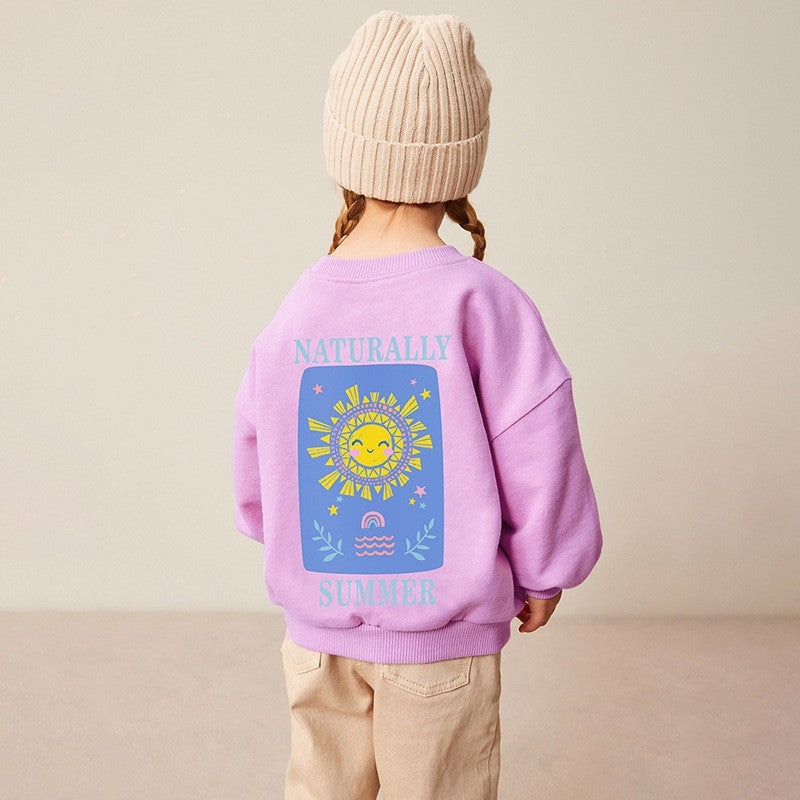 Toddlers & Kids "Naturally Summer" Sweatshirt for Girls
