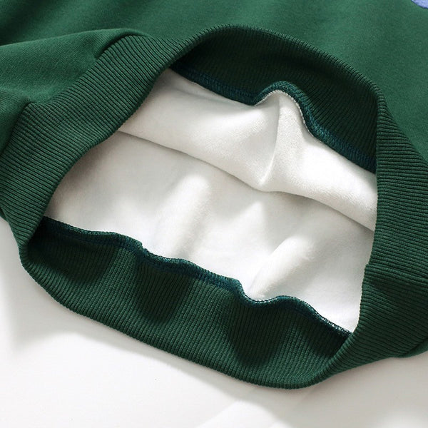 Toddlers & Kids Forest Green Flower Sweatshirt for Girls