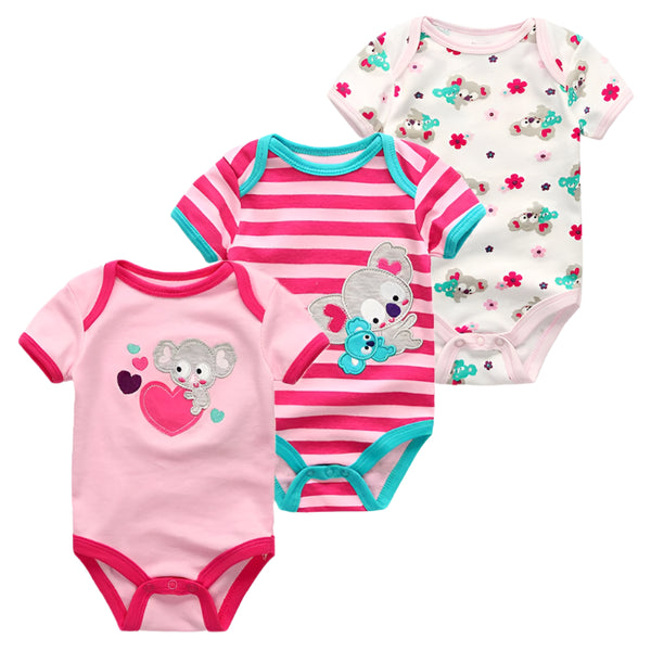 "Arabella" Baby Bodysuit 3-Pack Set