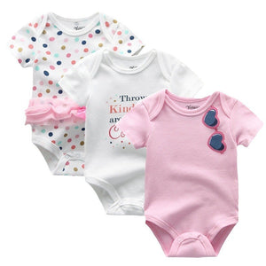"Olivia" Baby Girl Bodysuit 3-Pack Set