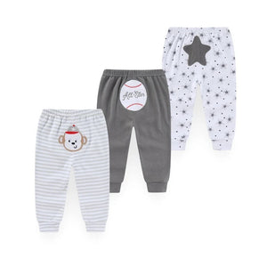 "Jordan" Baby Cotton Sweatpants 3-Pack