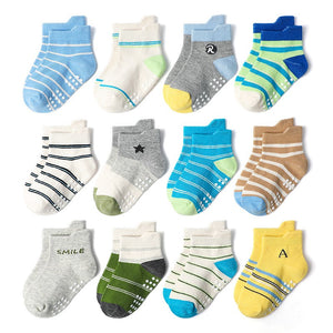 "David" Anti-Slip Ankle Socks - 6-Pack