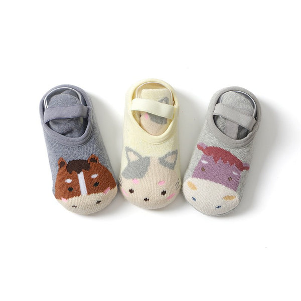 Adorable Animal Face Non-Slip Baby & Toddler Sock Shoes