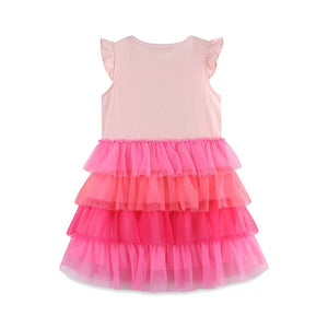 Toddlers & Kids Pink Flutter Flamingo Dress