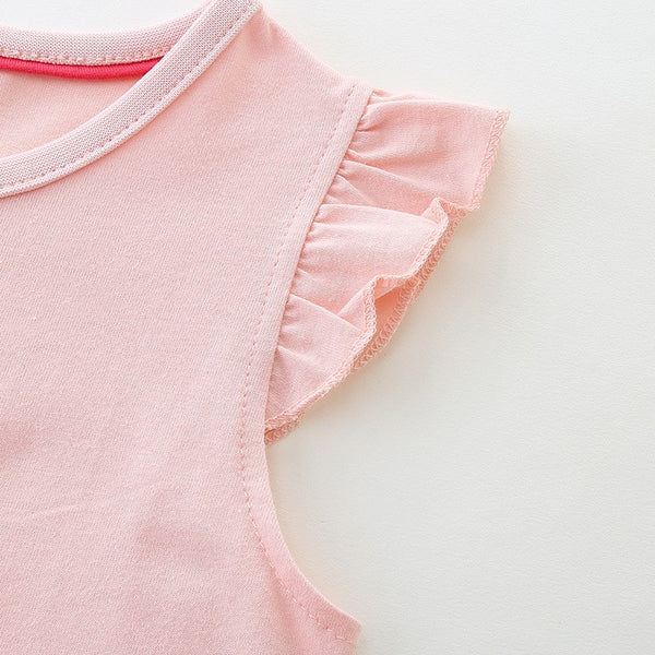 Toddlers & Kids Pink Flutter Flamingo Dress