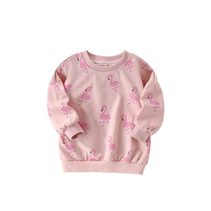 Toddlers & Kids Playful Flamingo Sweatshirt for Girls