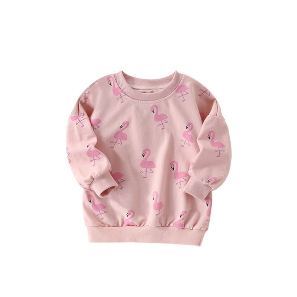 Toddlers & Kids Playful Flamingo Sweatshirt for Girls