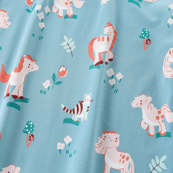 Toddlers & Kids Painted Unicorn Pajama Set for Girls